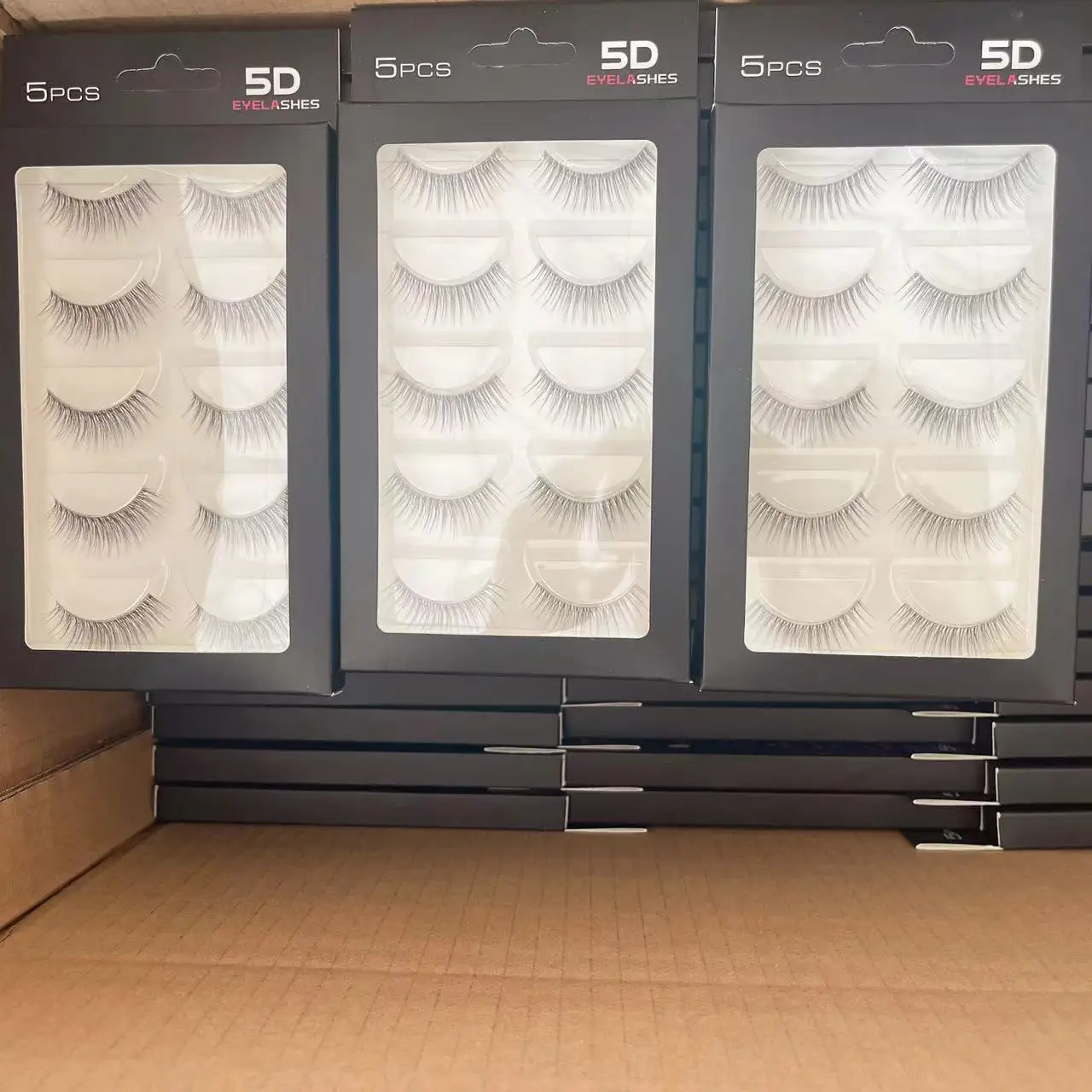 5 Pairs Mink Eyelashes 2024 New 3D Mink Lashes Thick HandMade Full Strip Fake Lashes Make up Eye lashes False Eyelash Makeup