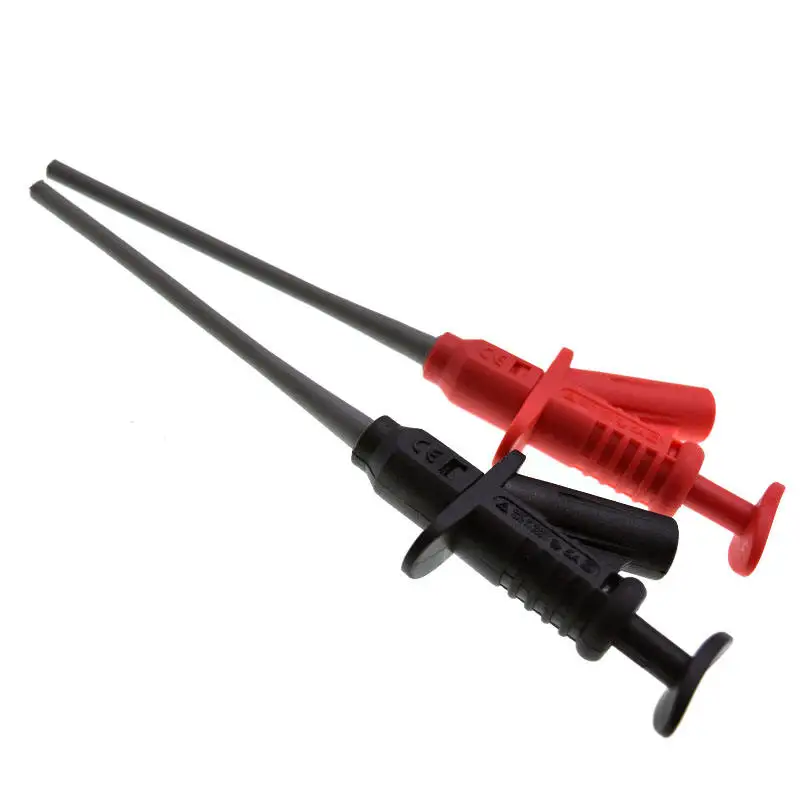 NUELEAD Профессиональный испытательный зажим, быстрый изолированный испытательный крюк, зажим со специальной пружинной конструкцией, гибкий испытательный зонд