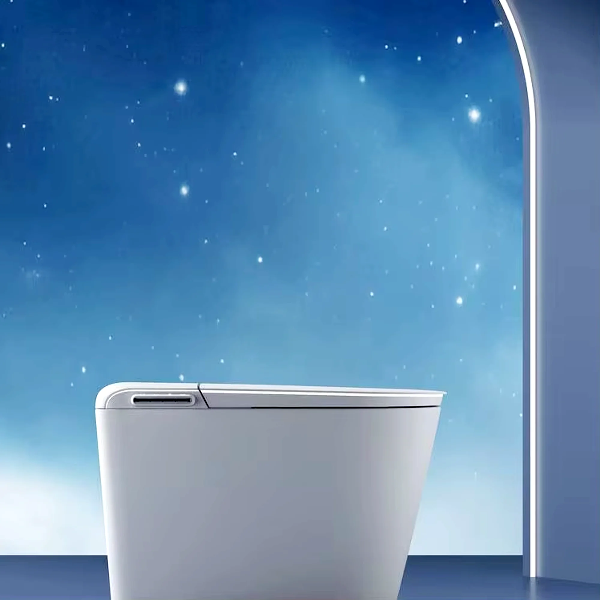 Solovia 2025 Smart Ceramic Automatic Sanitary Ware Toilet Elongated Bowl Modern Automatic Auto Flush Floor Mounted for Bathroom