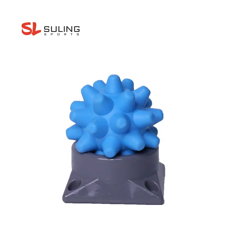 Portable Acupoint Massage Yoga Ball Base With Base For Muscle Relaxation Fascia Ball Rumble Roller Hedgehog Ball