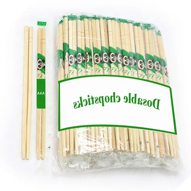 Wholesale Custom printed paper sleeves wrapped chopsticks bamboo chopsticks