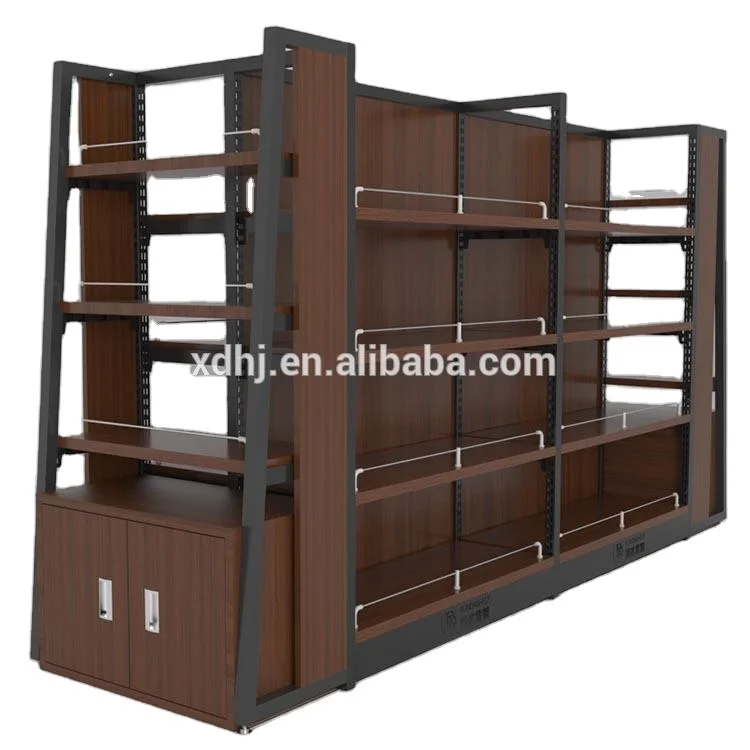 Good Price Beautiful Gondola Supermarket Rack Store Shelf for Sale Light Duty /pharmacy shelving /Grocery Store Display Racks