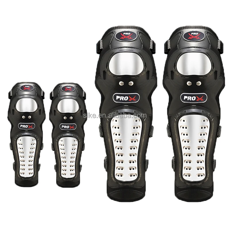 Pro outdoor sports stainless steel four-piece motorcycle riding guard protective gear knee pads and elbow pads