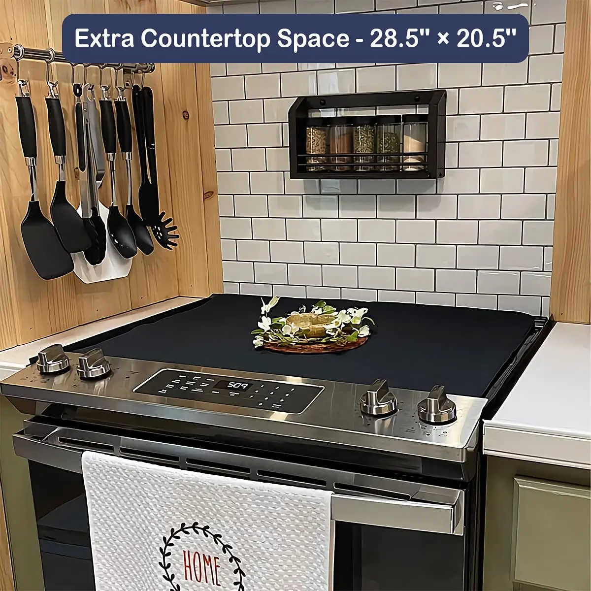 Накладка на плиту и протектор для электрического стекла, нескользящий водонепроницаемый термостойкий легко чистящий силиконовый коврик