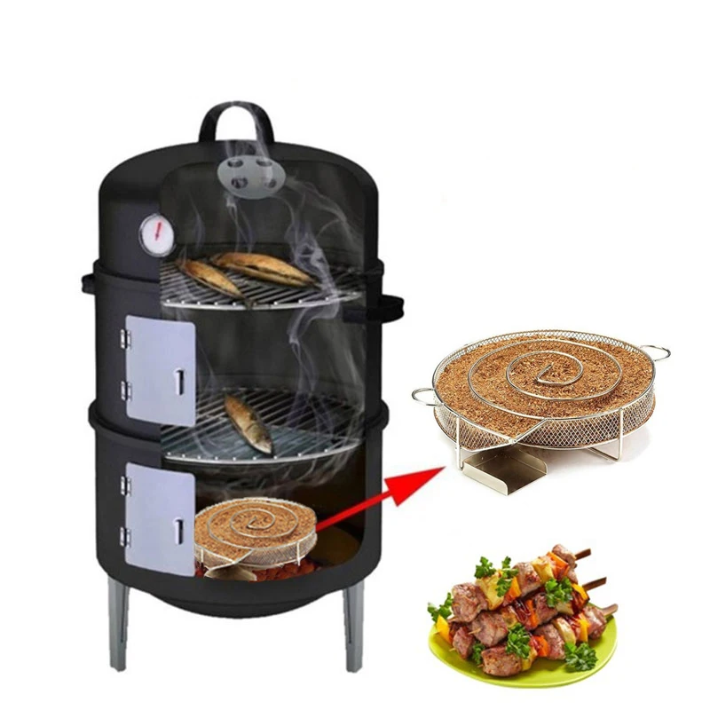 Hot Sale Stainless Steel BBQ Cold Smoke Generator for BBQ Grill Smoker Wood Dust Cooking