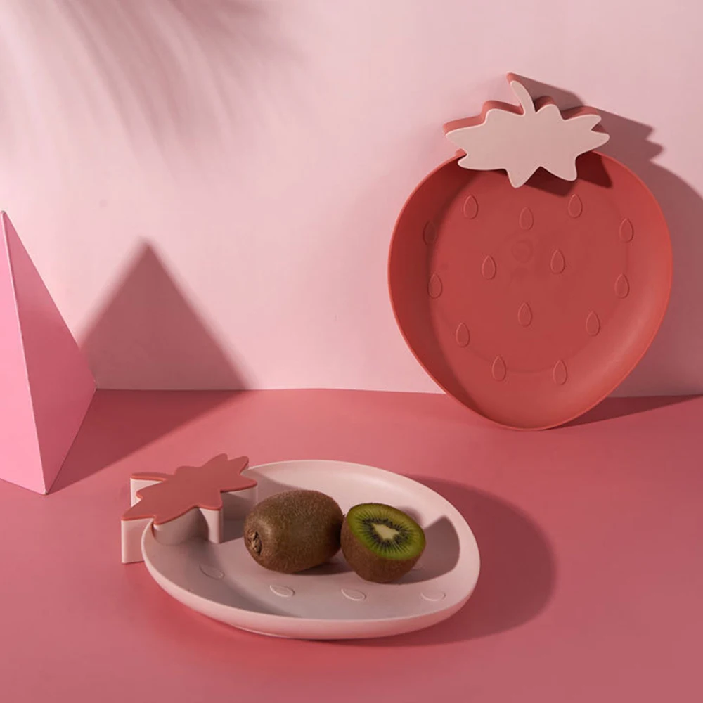 High Quality Strawberry Shape European Dry Fruits Plates, Hot Sell Fruit Shape Plate For Fruit