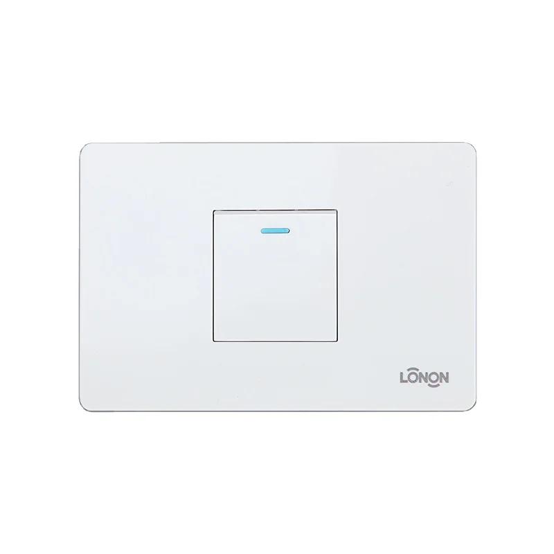 118 мм * 72 Бесконтактный настенный скрытый 10А двухсторонний односекционный выключатель света