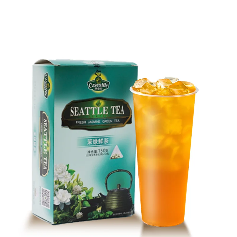 Czseattle Free sample fresh jasmine green tea teabag China flavored flower tea triangle tea bag