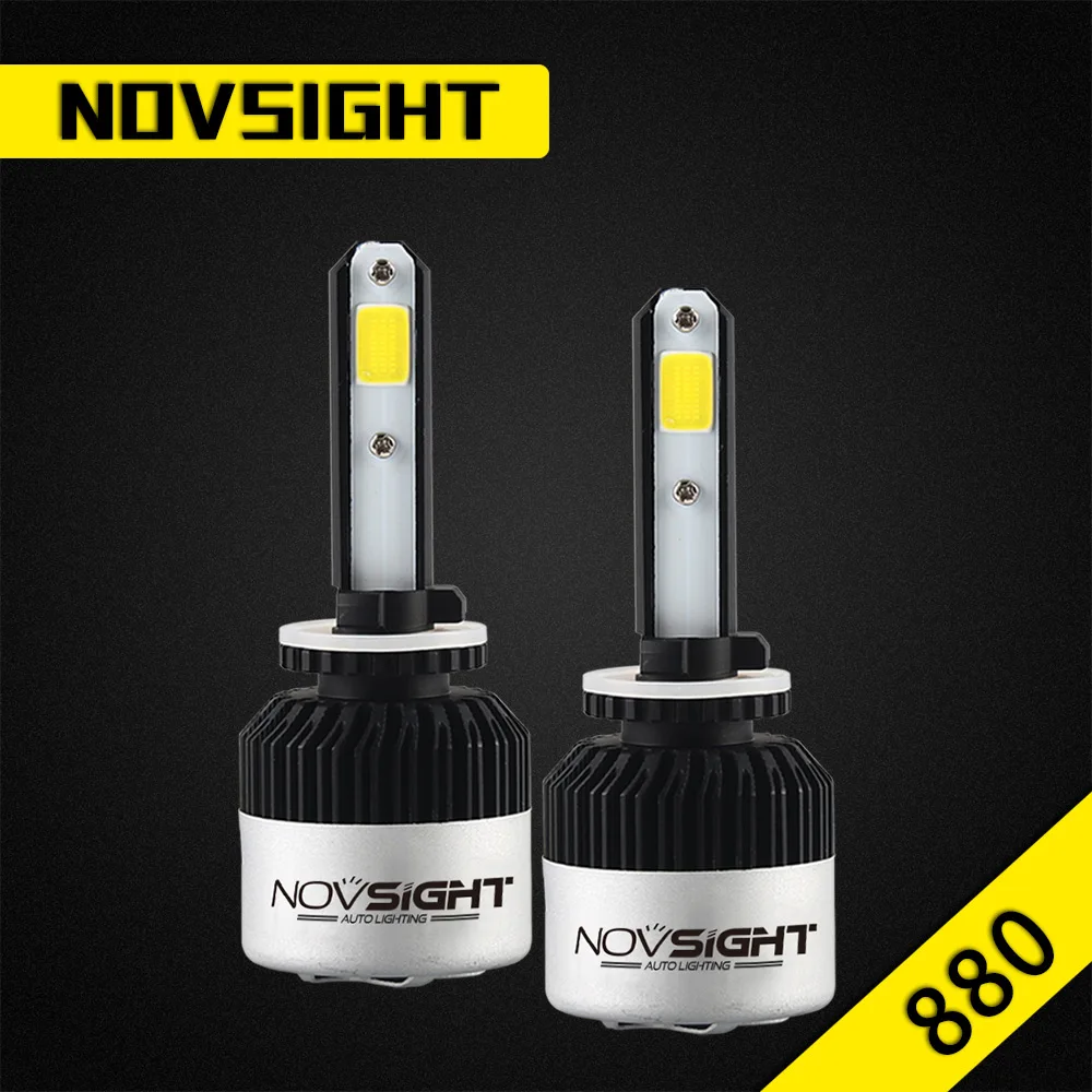 Novsight s2 72W фары для 9000Lm 9005 H7 автоматическая система освещения luces автомобиля светодиодные лампочки Универсальный volvo h11 nighteye