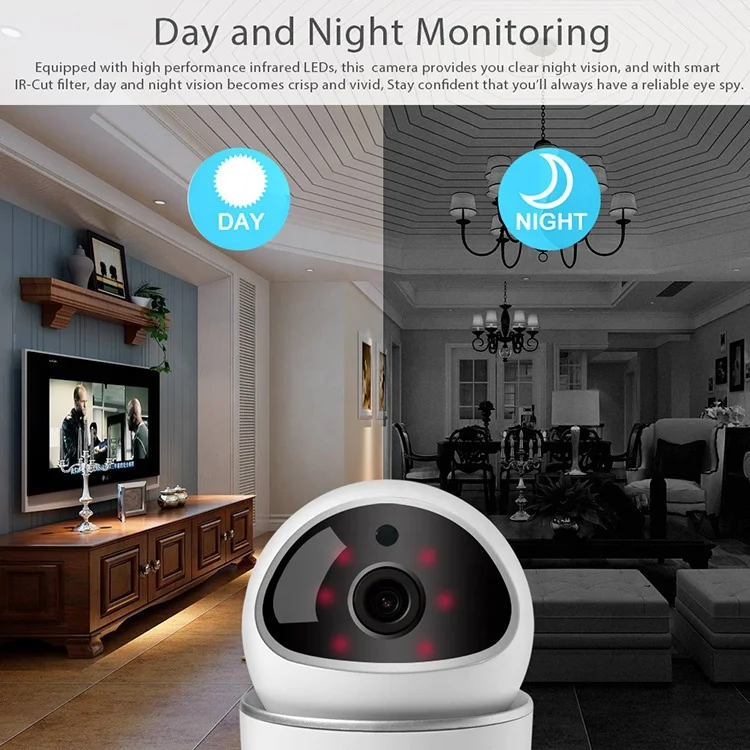 Google Home Amazon Alexa беспроводная безопасность WiFi IP PTZ Tuya умная CCTV камера