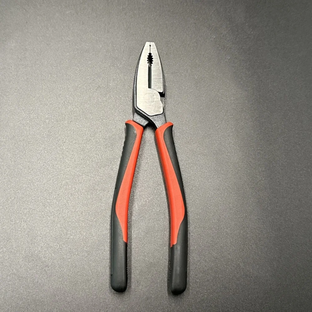 Patented Design Europe Type Soft PVC Handle CRV Optical Wire Working Combination Iron Straight Plier Clamps Crimping Pliers