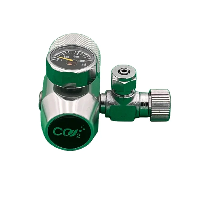 1000PSI Single Gauge Premium Aquarium Mini Co2 Regulator for Plant Needle Valve