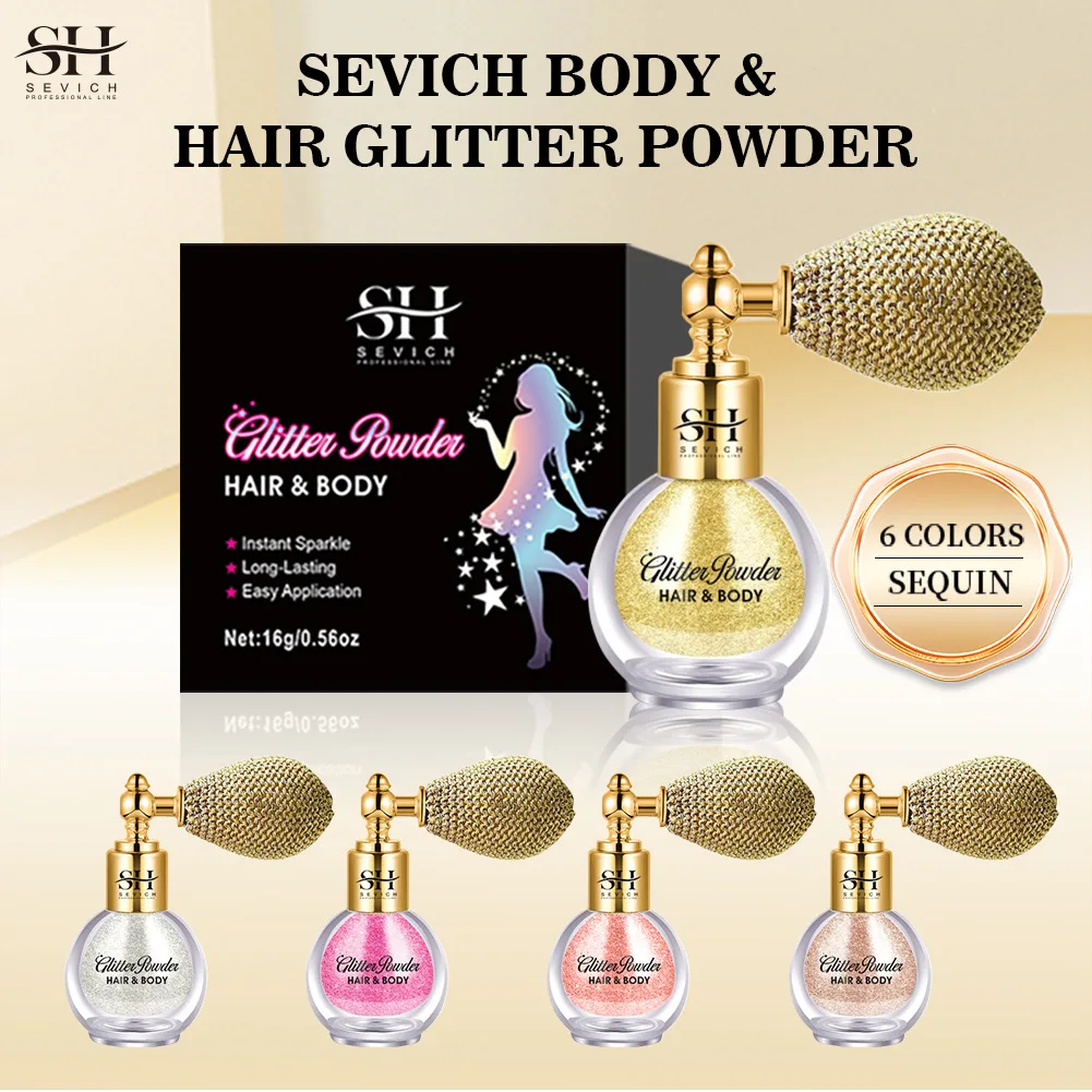 Hair Spray Glitter Christmas Highlight Powder Glitter Spray Hair And Body Makeup Glitter Setting Spray
