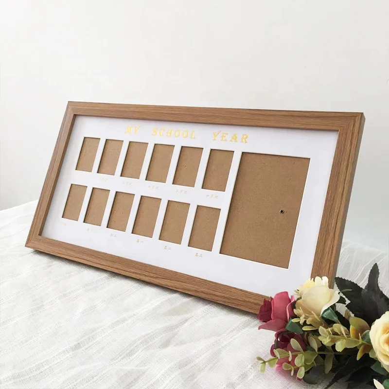 school frame picture ornaments collage graduation souvenir frame with 12 holes