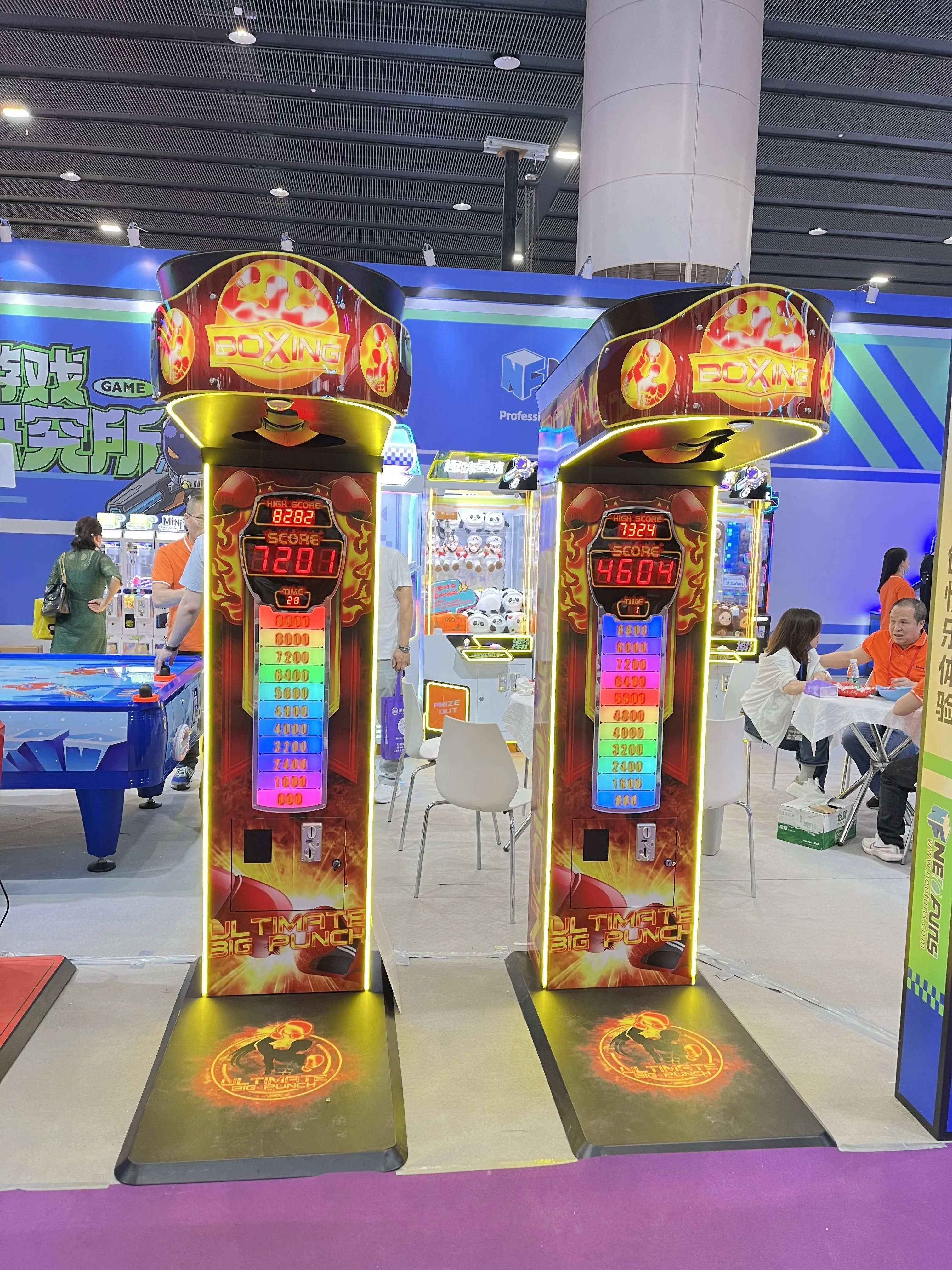 Hot Sale Sport Arcade Interactive Redemption Boxing Punch Measure Machine Coin Operated Punching Bag Boxing Game Machine