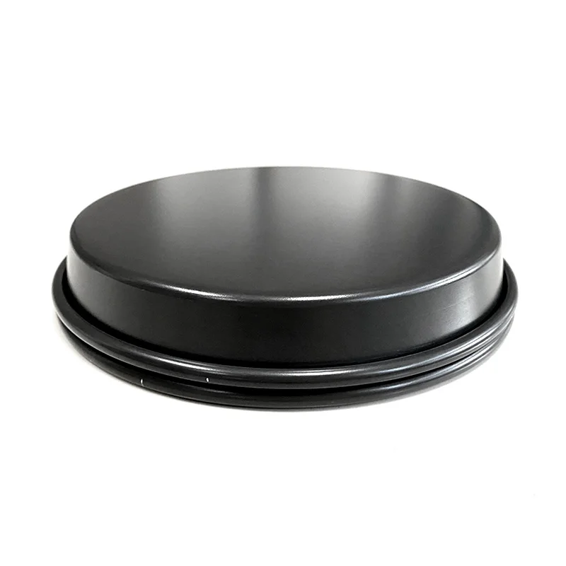 9  inch pizza pan hard coat aluminium alloy round baking tin pan pizza  mold fixed bottom manufacturer  deep and low