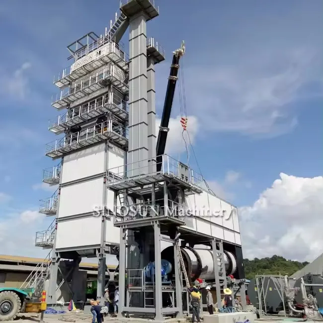 Manufacturer 80tph Batch Asphalt Plant China 30m3 Bitumen Tank Hot Mix Batch