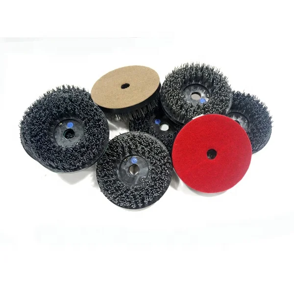 Round Hook Nylon Diamond Marble Stripping Abrasive Brush