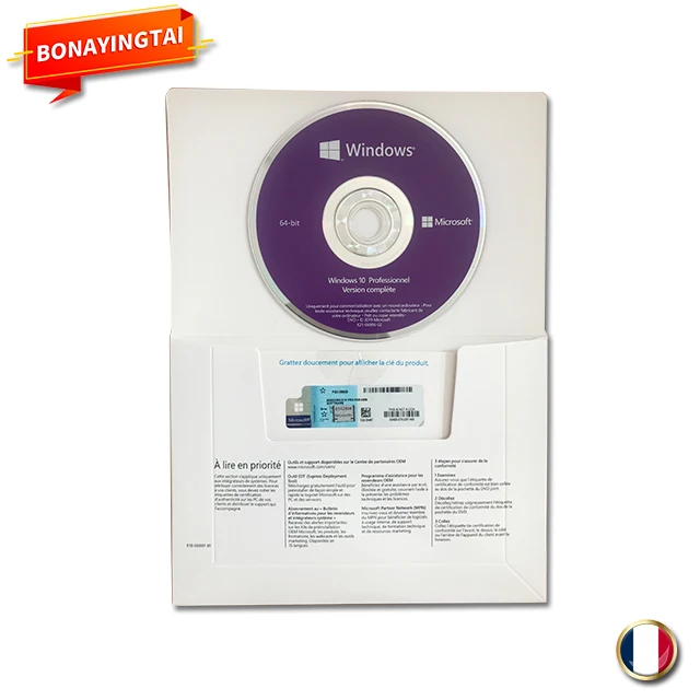 W-11-P DVD полный пакет французский язык Оригинальный OEM ключ 6 месяцев