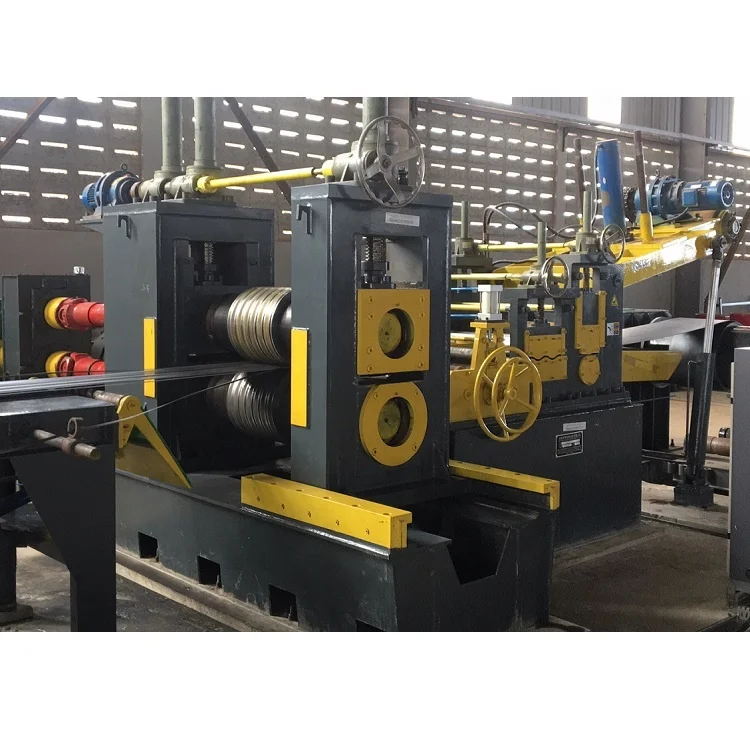 
HR steel strip flat bar slitting and cutting cut to length line 