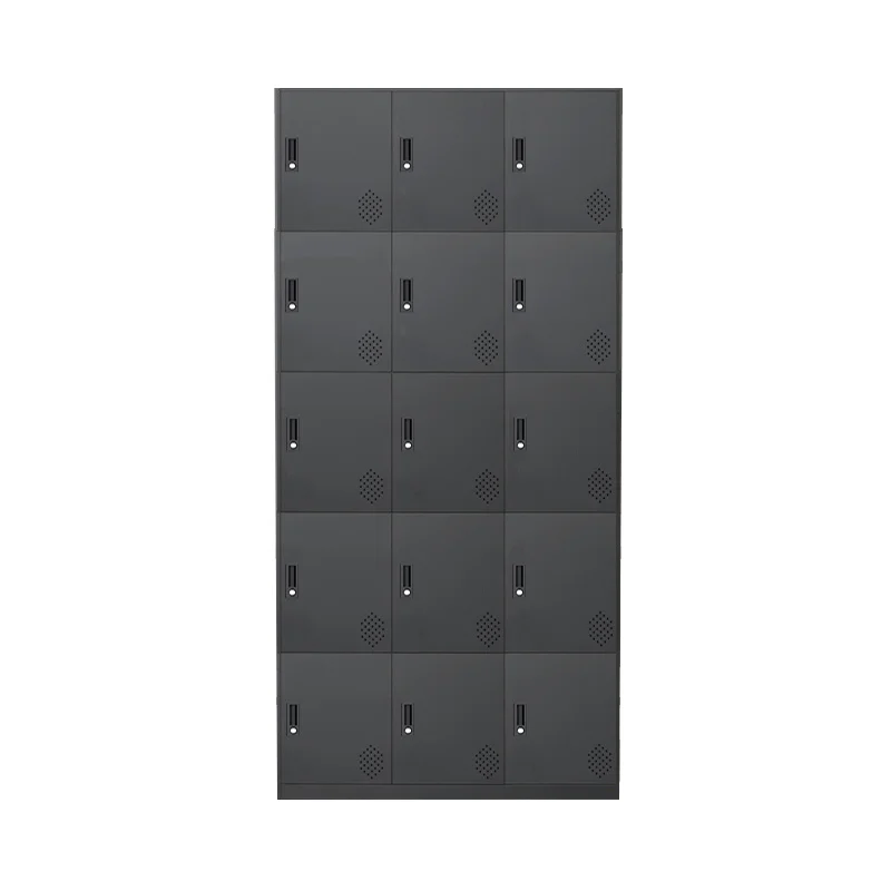 School 15 door lockable classroom locker  metal file cabinets office school dormitory multi-door locker cabinet