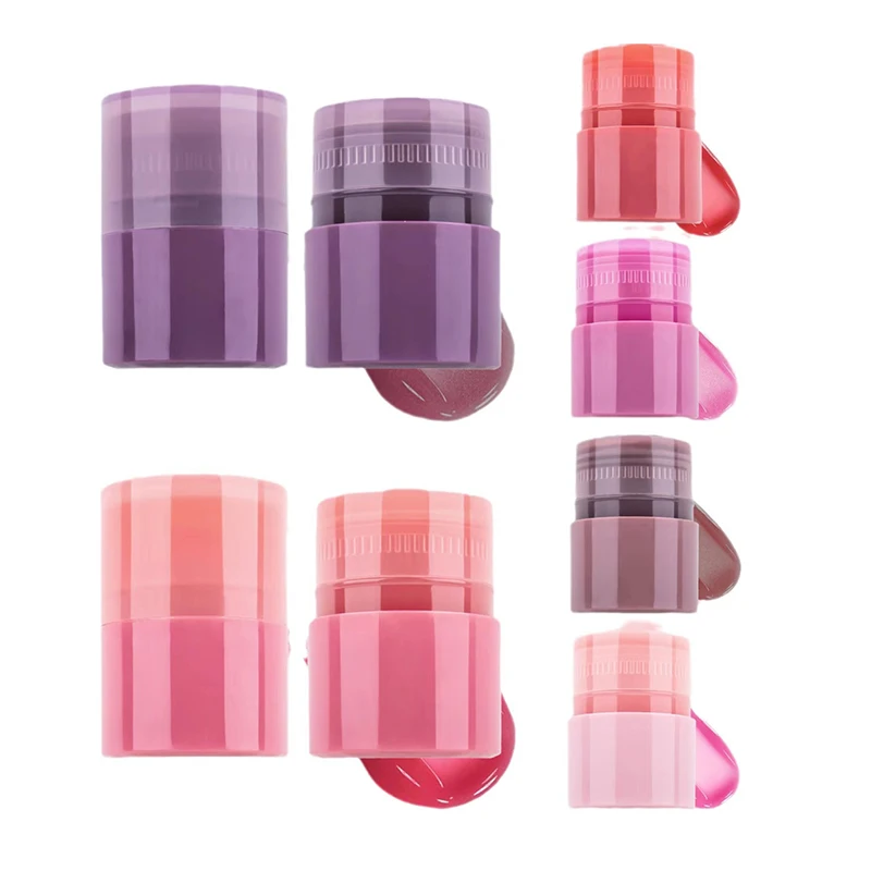 Customized 15g Rotate Lip Gloss Lip Mask Lip Mud Bottle Plastic Blush Stick Solid Balm Deodorant Tube Makeup Container