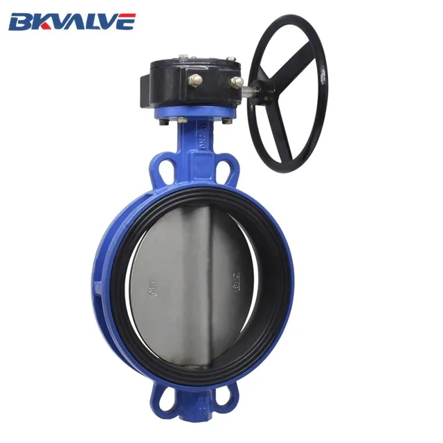 4 inch 6 inch 8 inch 10 inch 300mm ductile iron manual wafer butterfly valve