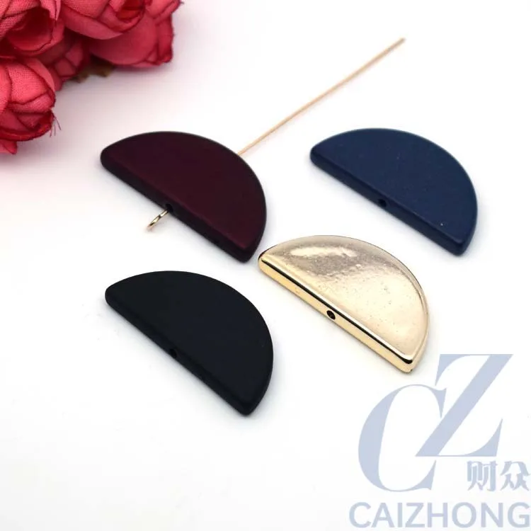 hot sell half circle plastic beads bracelet diy accessory waist beads matt acrylic beads for making jewelry