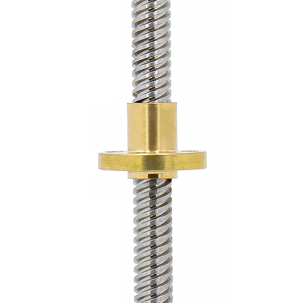 High quality Any length Customized Trapezoidal screw nut authentic 304 stainless steel screw T-shaped screw T8 direct selling