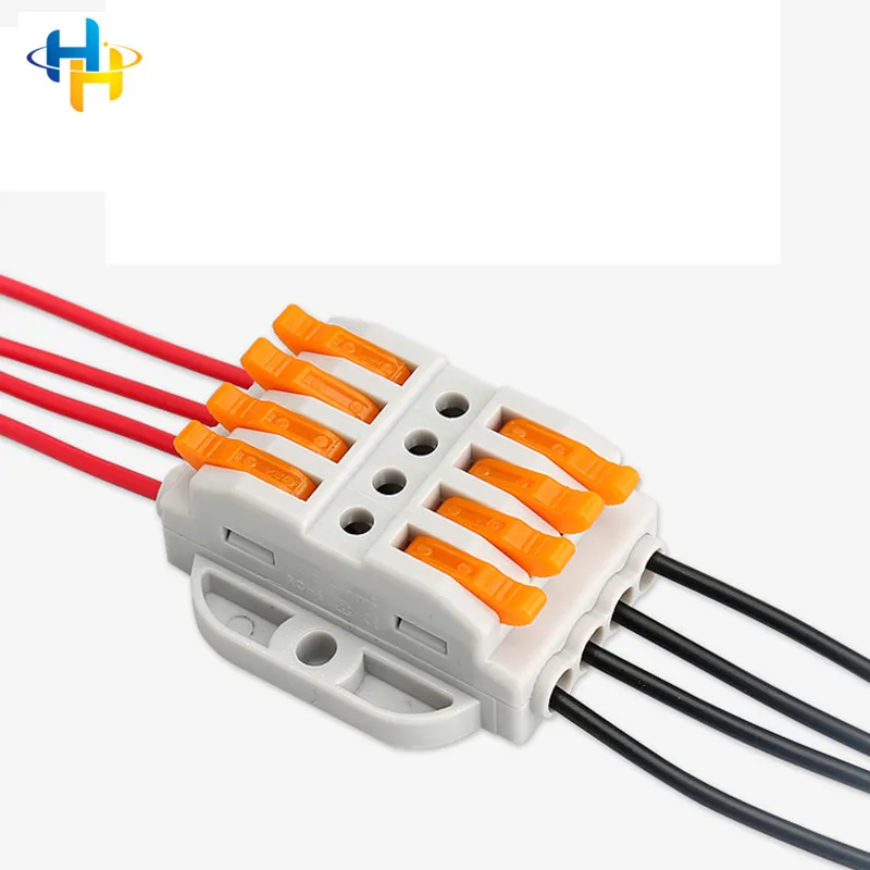 LED Strip Light Quick Wire Connecting Spring Wire Connectors Electrical Cable Clamp Terminal Block Connector