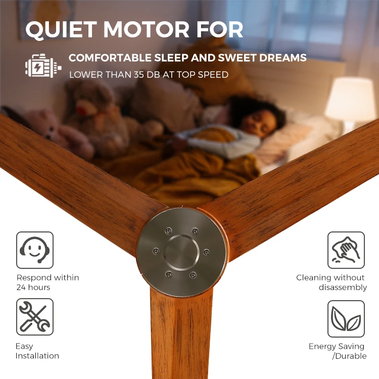 ESC LIGHTING ceiling fan modern abs blades vintage 220 v commercial ceiling fan with remote control for home