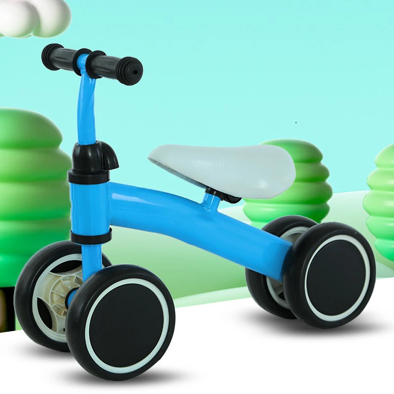 Hot Sale Four-Wheel Balance Bike for 2-6 Years Old Children Wholesale Pedalless Ride-on Toy Baby Toy Scooter