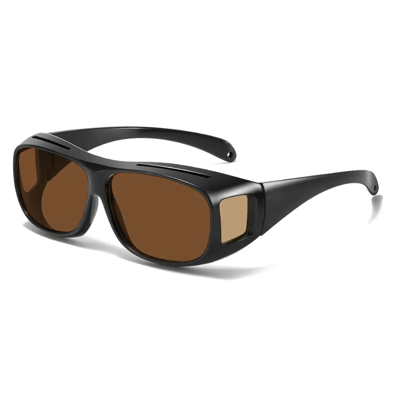 Color Lens UV400 Black Shades Glasses Men Women Custom Logo Windproof Riding Designer Thick Frame Sport Sunglasses