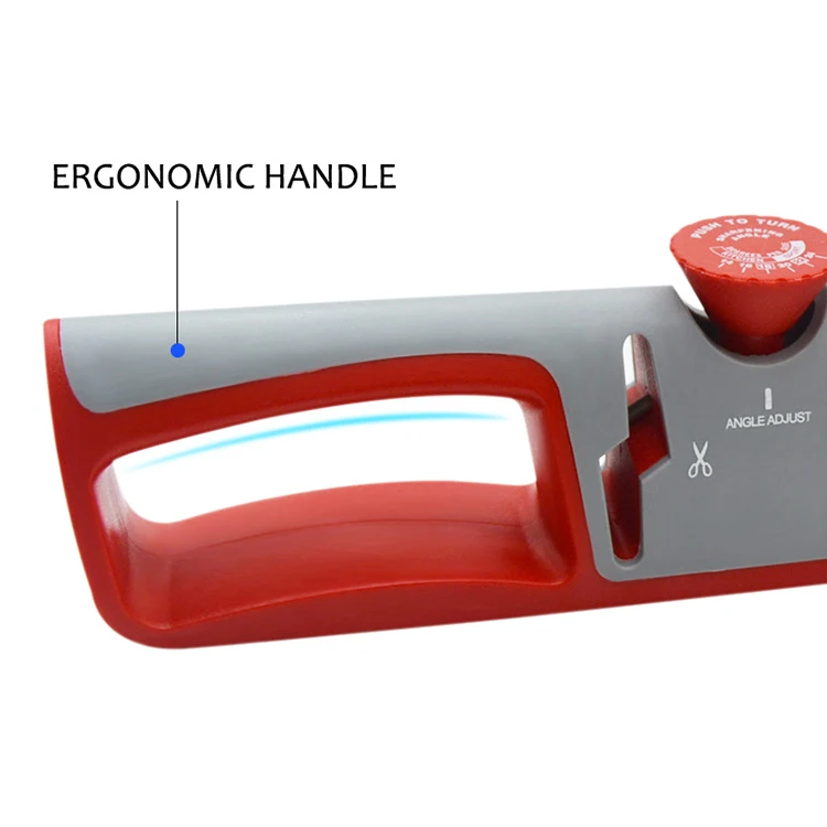 4 in 1 kitchen sharpening knife stainless steel adjustable manual knife sharpener