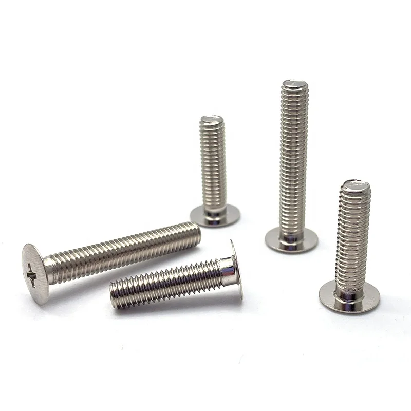 Factory customized ultra-thin large flat head screw phillips head cross recessed screw