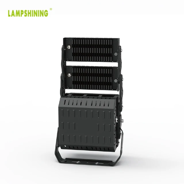 High uniformity 4 module Rotatable Black Aluminum 10kg 4000K 5000K Waterproof Light Tower 480W LED Flood Light for Outdoor Area