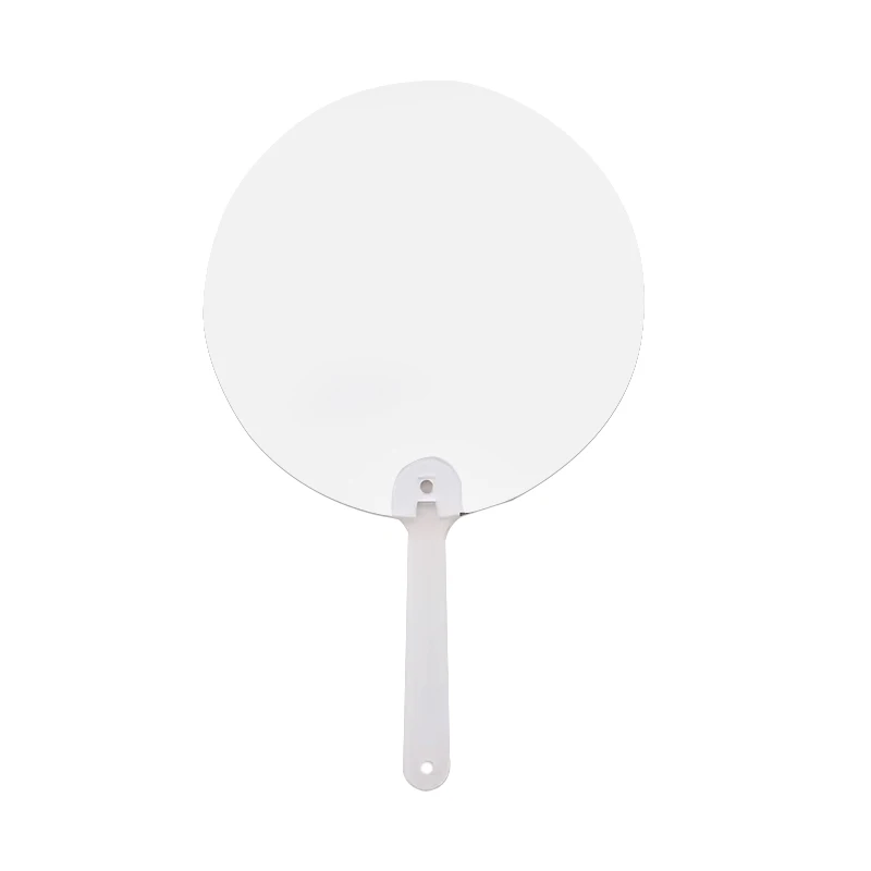 Customized Double Side Printing Advertising Plastic Fan Sublimation Blank Plastic Hand Fans