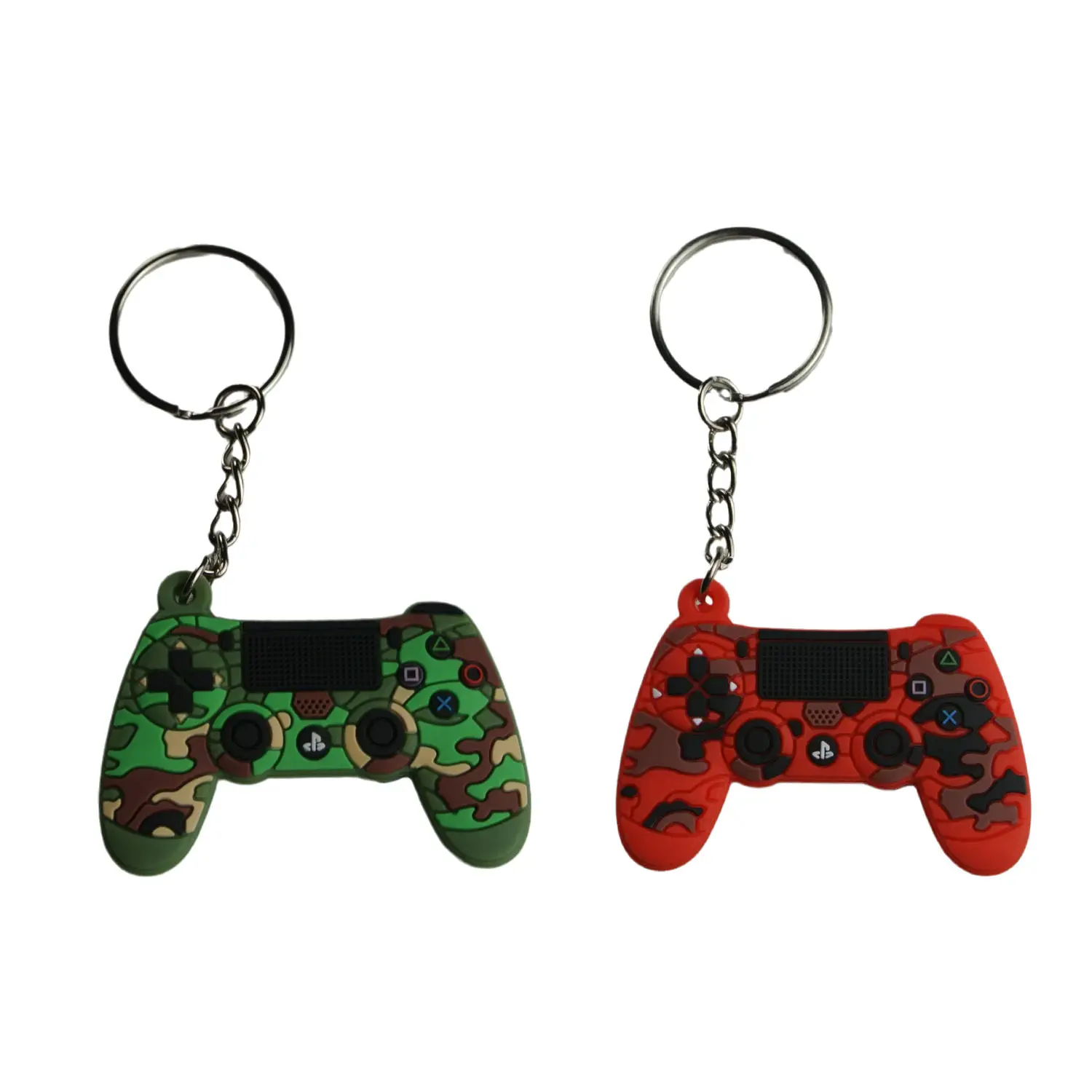 Custom pvc new keychains Individual game machine key ring mini cartoon Gamepad Joystick fit boy schoolbag trinket birthday gifts