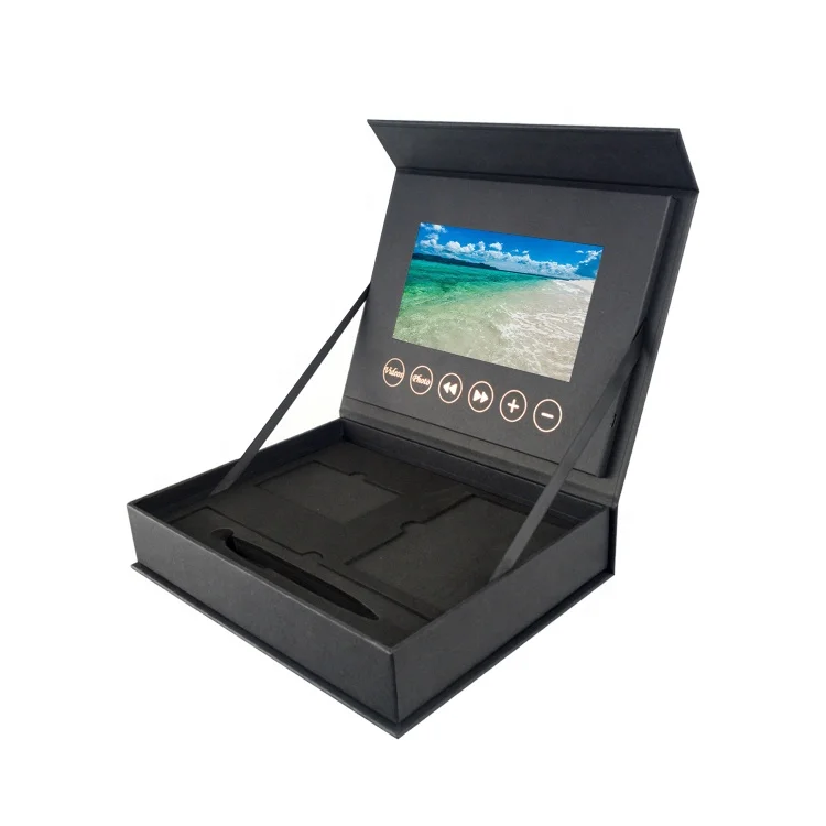 Promotional New arrival 7 inch video album box lcd display boxvideo