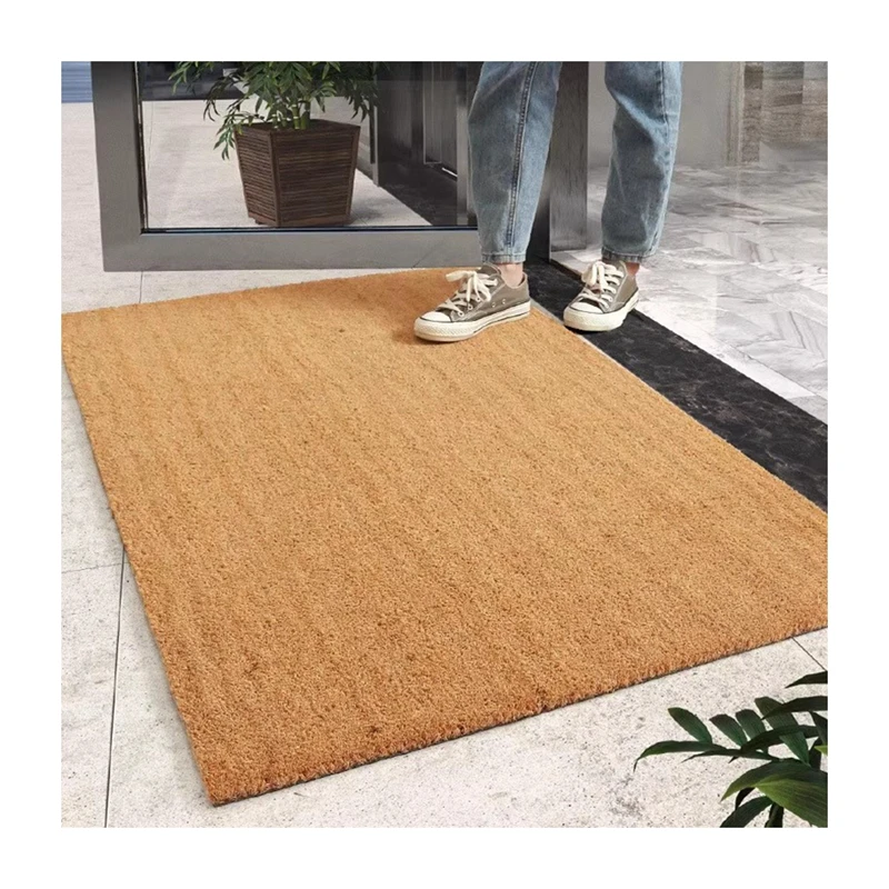 wholesale plain coconut fiber mat machine top quality coconut husk door mat