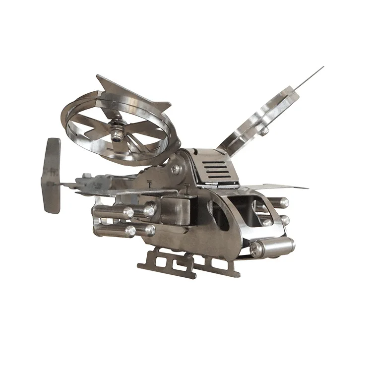 Top Selling New Design Home Decor Airplane Model Metal Fighter Detachable Helicopter Model