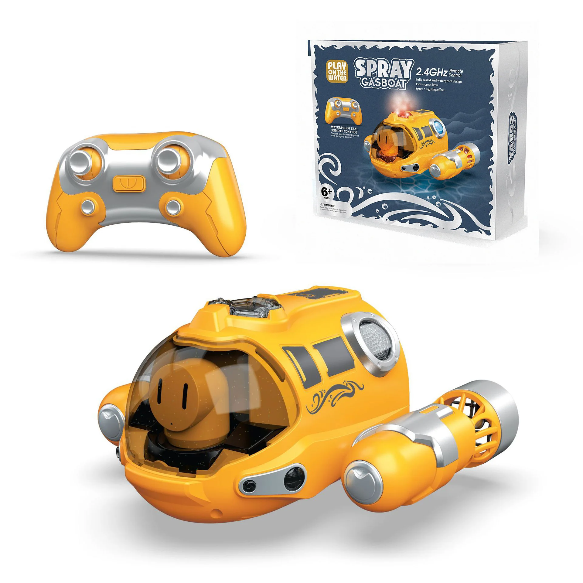 KSF Wholesale 4 Channel RC Speed Motor Boat Powerful Radio Control Spray Water Mini Jet Boat Toy