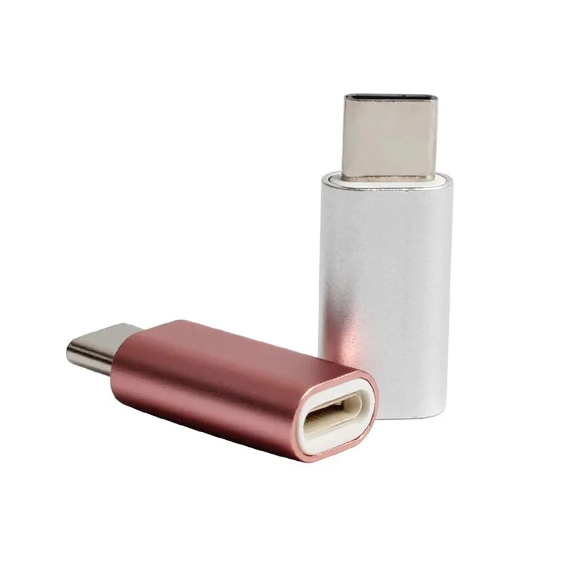 Оптовая продажа алюминиевый горячая Распродажа usb 8 pin к тип-c разъем адаптера для данных и зарядки