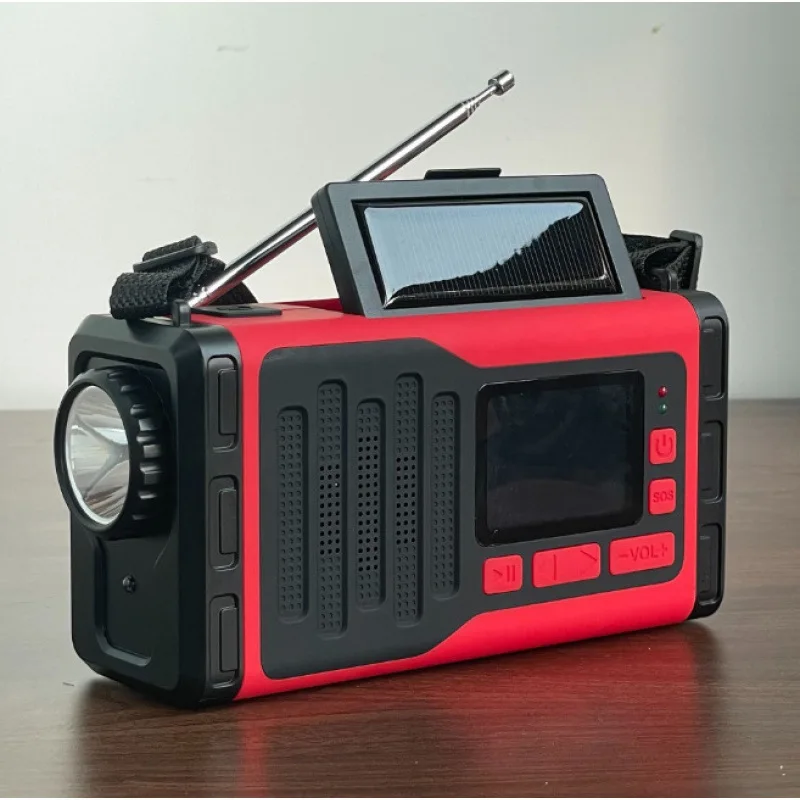 Good selling solar portable radio IPX4 Waterproof 5000mAh mobile power outdoor camping radio