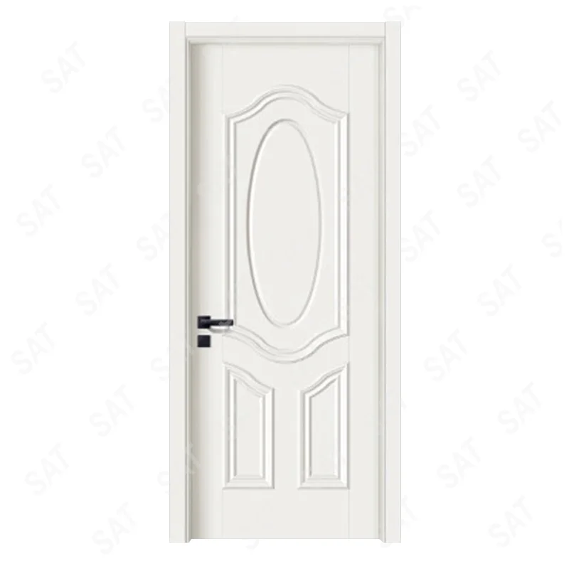 Custom Cheap Price Modern House Interior Room White Waterproof PVC Door WPC Door Design
