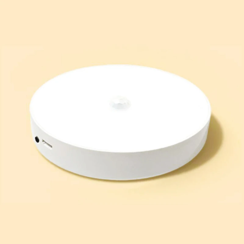 High Quality Multifunction wireless USB rechargeable PIR motion sensor LED night light for Bedroom Home Illumination