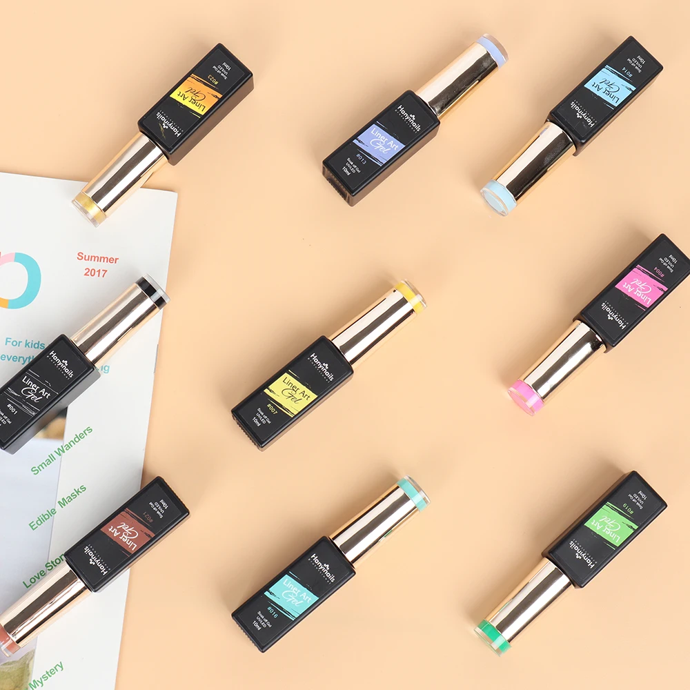 Nail Products Suppliers Private Label 24 Colors Custom Gel Liner Kits Nail Art Platinum Painting UV Gel Polish Set