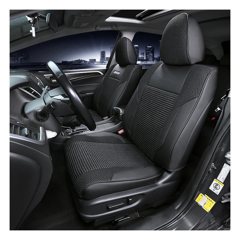 Custom Fit Car Accessories Seat Covers for 5-Seaters Full Set Ice Silk Seat Kits for Audi BMW Benz Volvo Toyota Land Rover