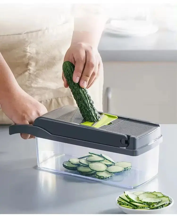 Vegetable Slicer 12 14 15 In 1 Multi Function Veggie Cutter Veggie Kitchen Salad Multifunctional Shredders