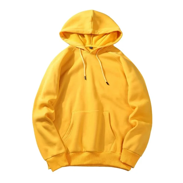 Оптовая продажа, уличная одежда с длинным рукавом, однотонные флисовые толстовки большого размера, свитшоты, пуловеры, мужская Толстовка без рисунка